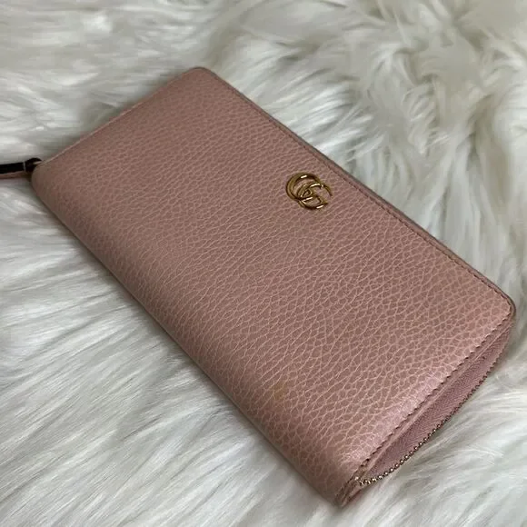 💯 Authentic Gucci GG Long Zipped Around Leather Wallet 🍀 - Picture 4 of 15